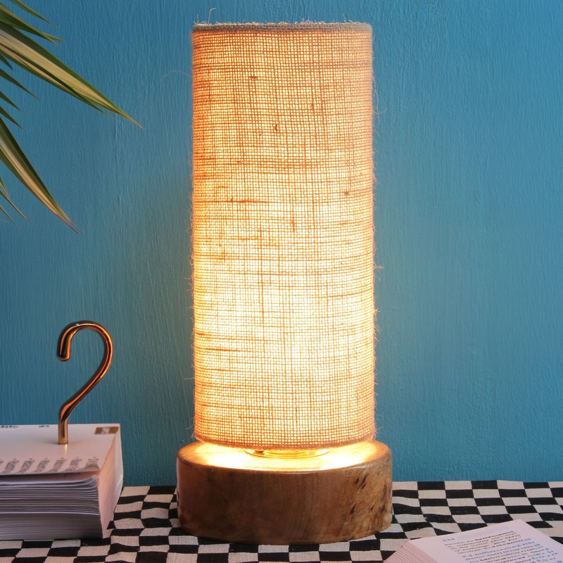 Fulgor Wooden Table Lamp - Brown