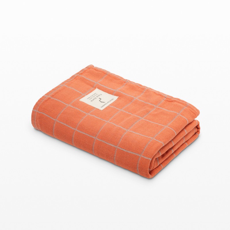 Verdant Plush Banana Fibre Blend Bath Towel - Orange - 75 x 150 CM