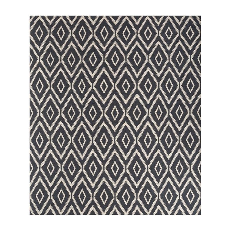 Jaipur Rugs Clathrate Hand Woven Carpet - Black, White - 8 x 10 ft