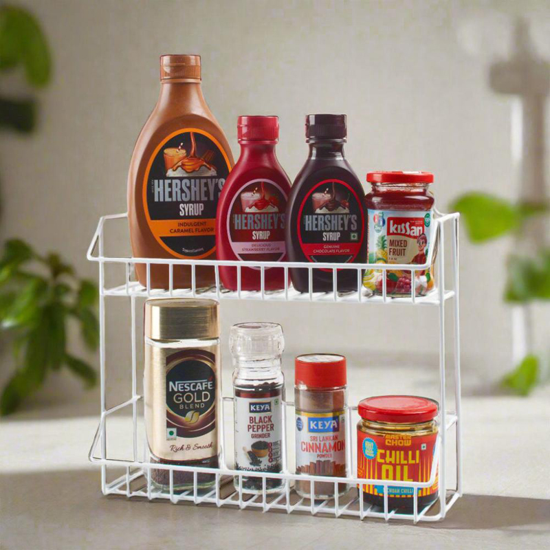 Spice Vista Carbon Steel Racks - White