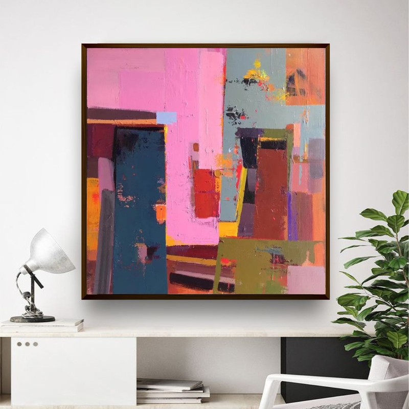 Impasto Canvas Wall Painting