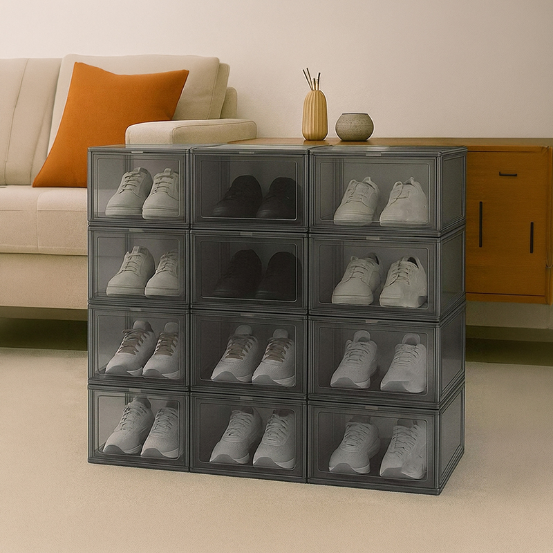 Orion Freestanding Shoe Racks - Set of Twelve