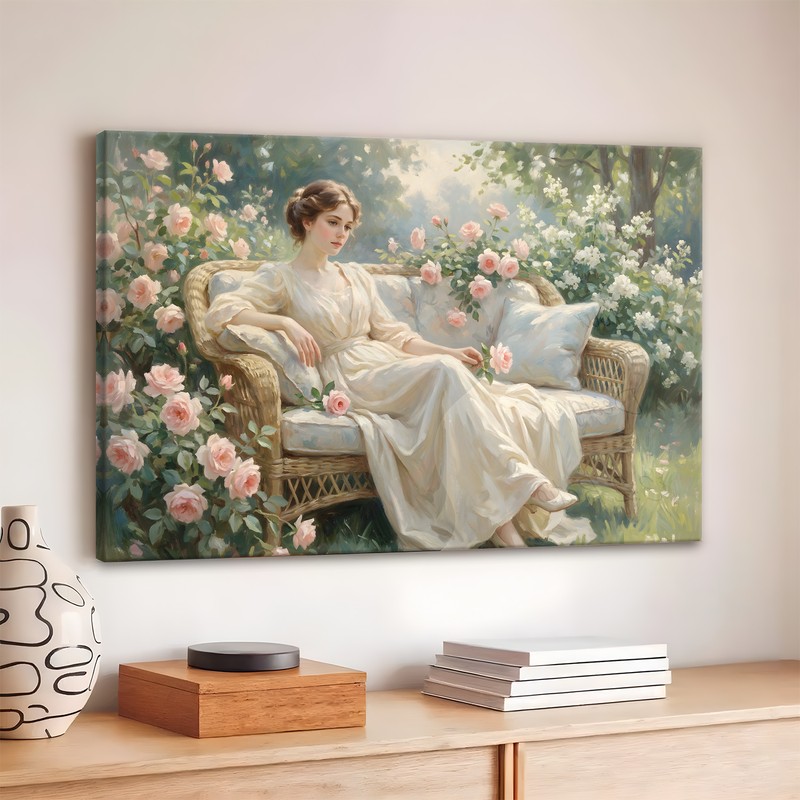 Floral Harmony Canvas Wall Art - 380 GSM