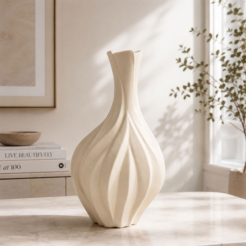 Celeste Curve Designer Ceremic Vase