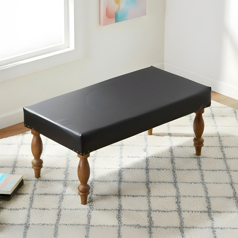 Dravo Sheesham Wooden Bench - Black