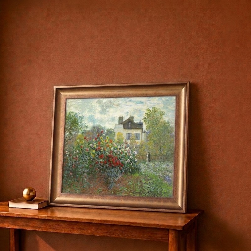 Garden Cottage Canvas Wall Painting