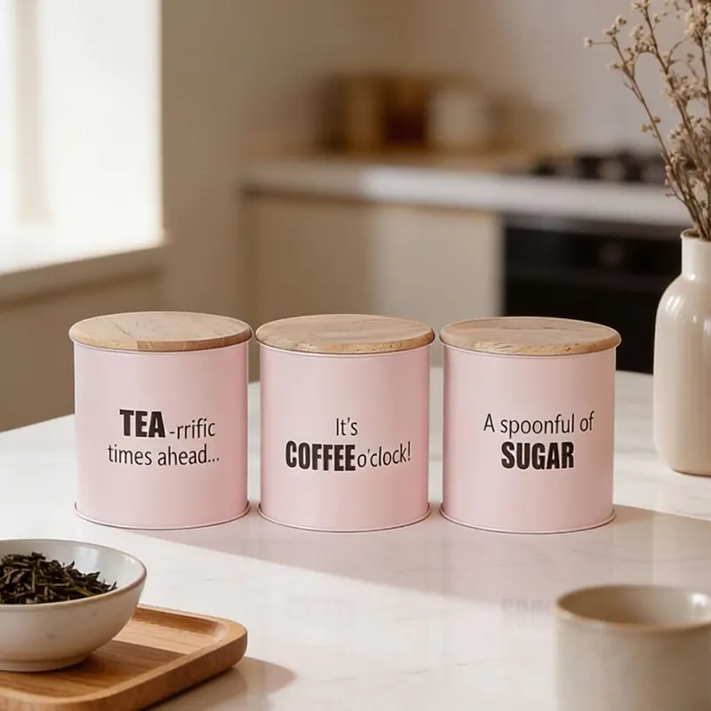 Pure Keep Metal Containers (1000 ML) - Set of Three