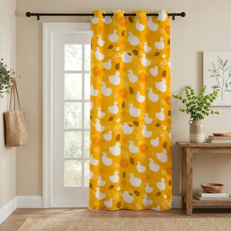 Jolly Duck Printed Cotton Curtain