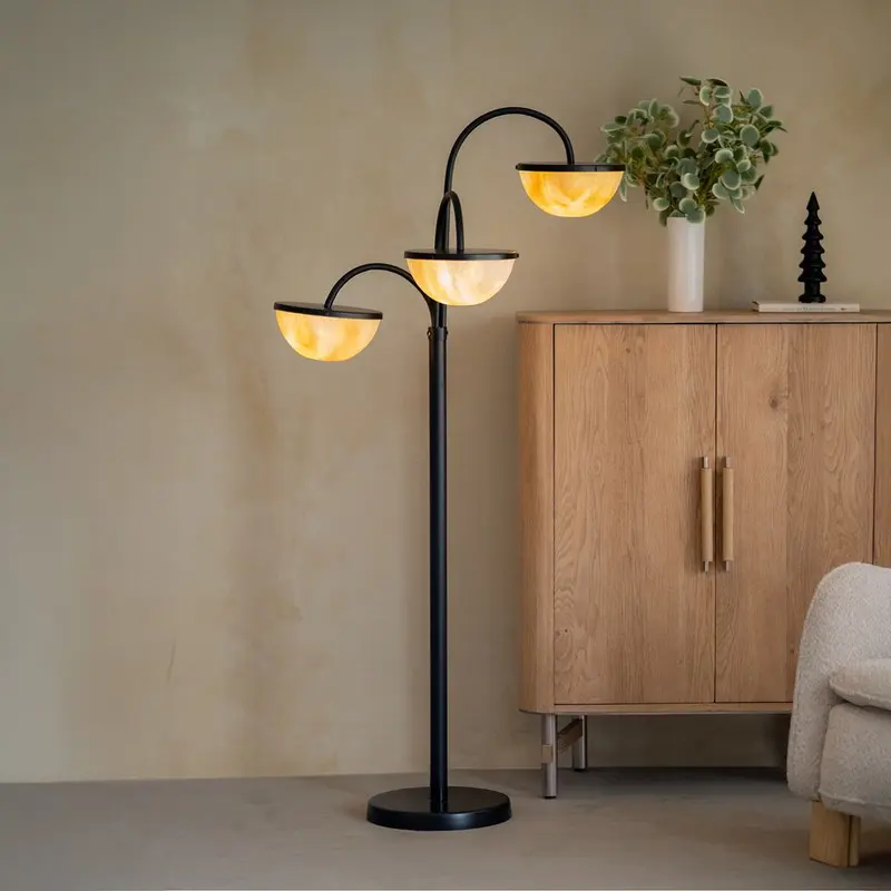 Luna Triple Arm Floor Lamp