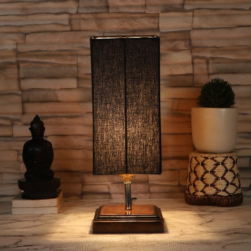 Lucent Wooden Table Lamp - Black