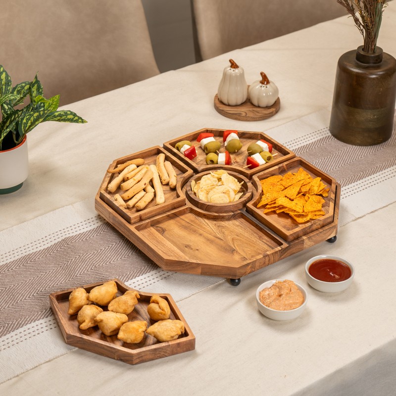 Feast Display Wooden Serving Platter