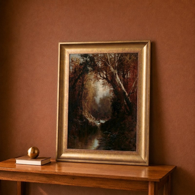 Woodland Stream Canvas Wall Painting