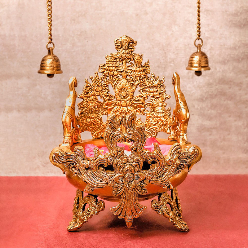 Rajwadi Shobha Brass Urli