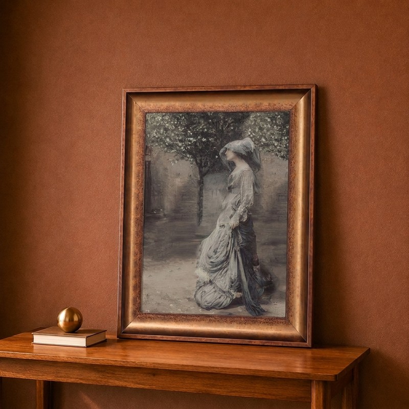 Veiled Lady Canvas Wall Painting