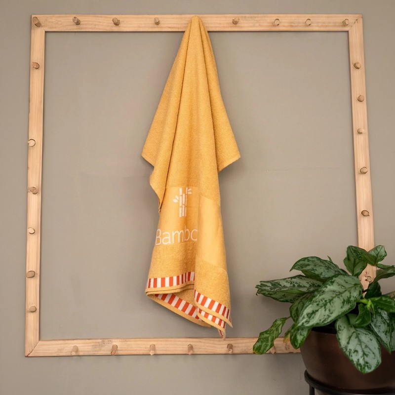 Snow Loom Bamboo Fibre Blend Bath Towel - Brown - 75 x 150 CM