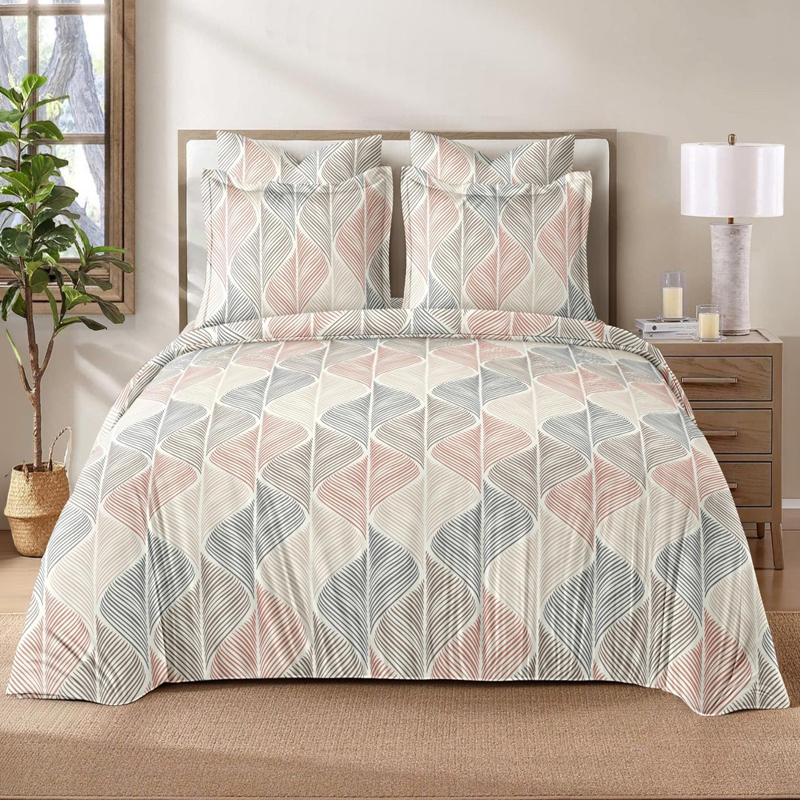 Pastel Weave Glace Cotton Bedsheet - 125 GSM - Queen/Double