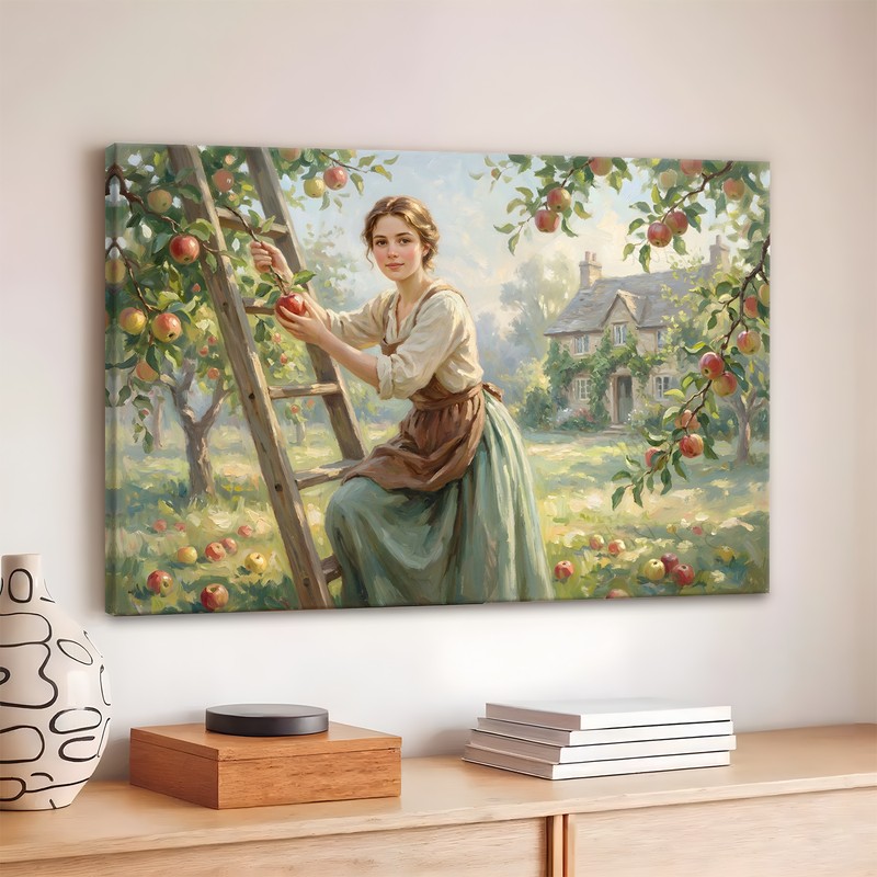 Mediterranean Orchard Canvas Wall Art - 380 GSM