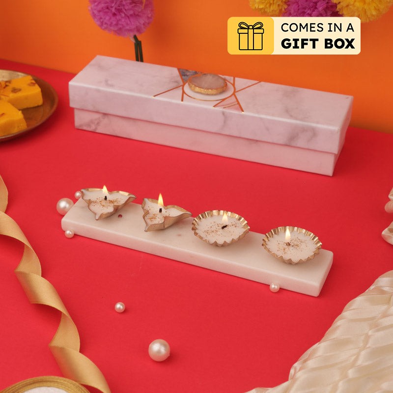 Mithuna Festive Tealight Candle Holder Gift Box