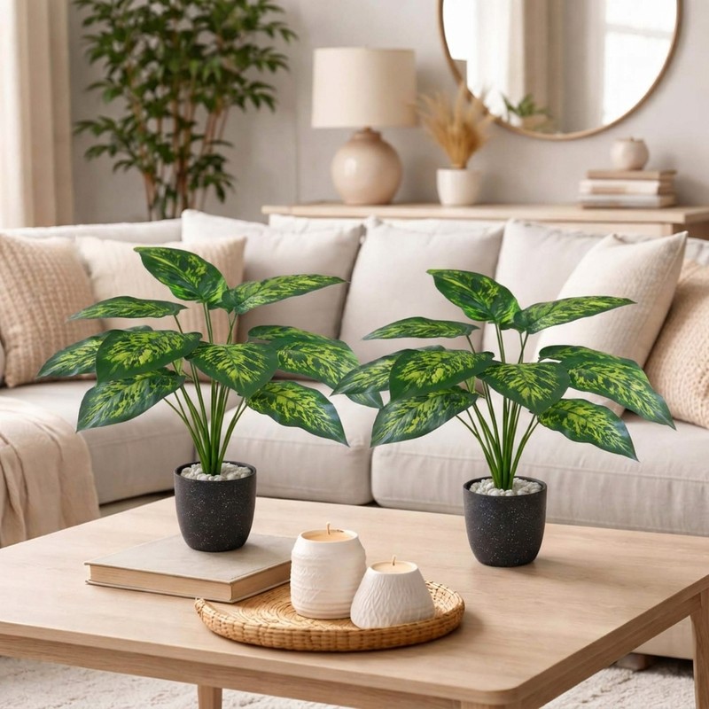Verdant Haven Faux Artificial Plant - Set of Two