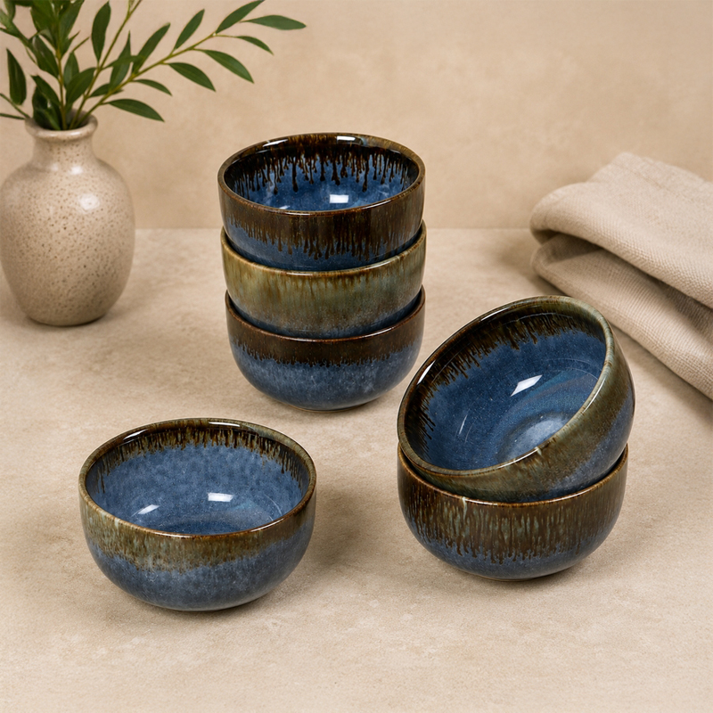 Savora Snack Bowl (400 mL Each) - Set Of Six - 400 ML
