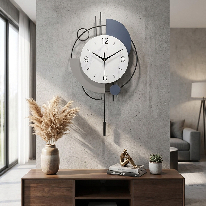 Timeless Elegance Metal Analog Wall Clock