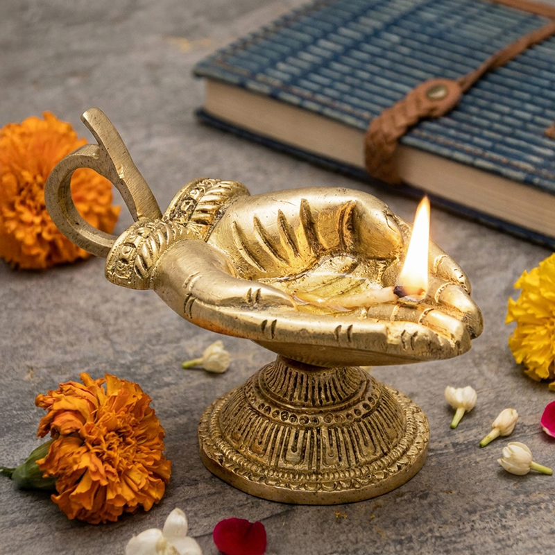 Suvarna Matsya Brass Diya