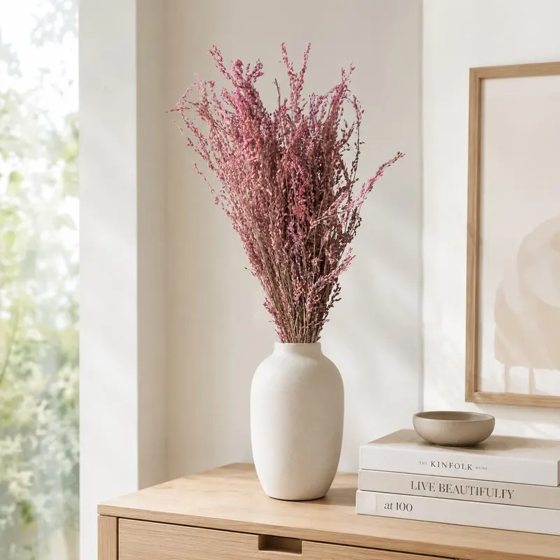 Blush Meadow Dried Flower Bunch - Pink