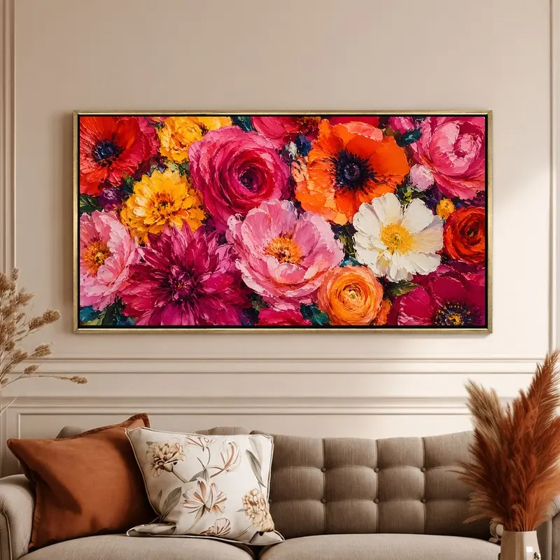Radiant Blossoms Canvas Wall Painting