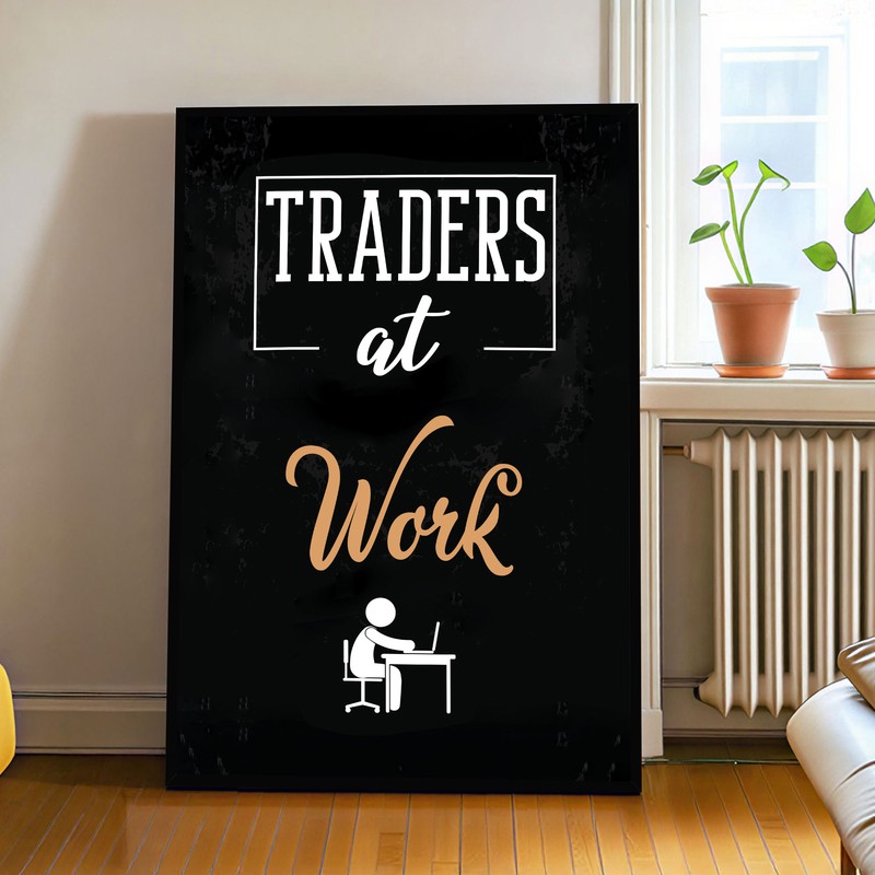 Trader's Hustle MDF Wall Art