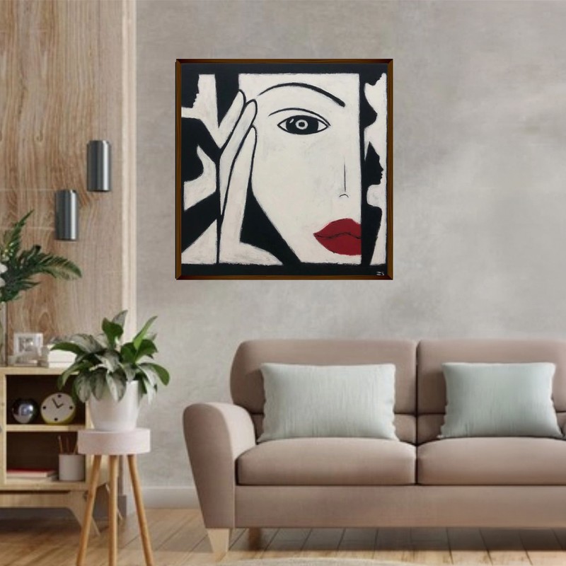 Scarlet Gaze Canvas Wall Painting
