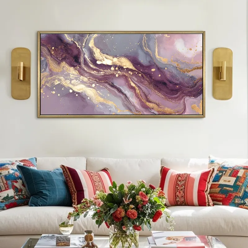 Amethyst Dreamscape Canvas Wall Painting