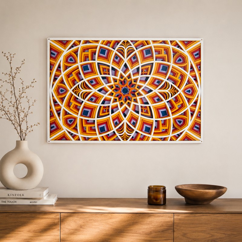 Lotus Mandala Wall Accent