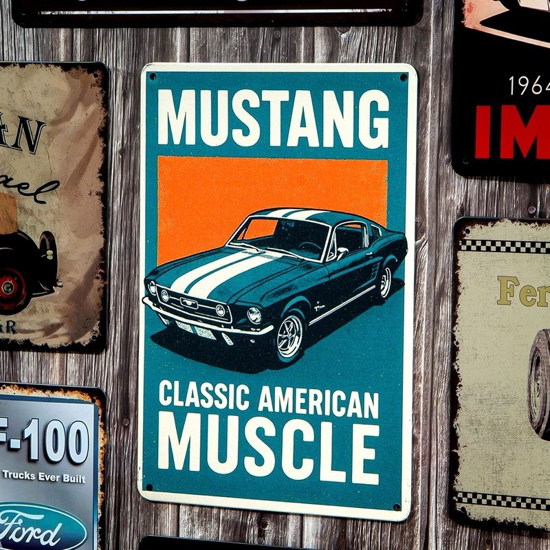 Mustang Metal Wall Accent