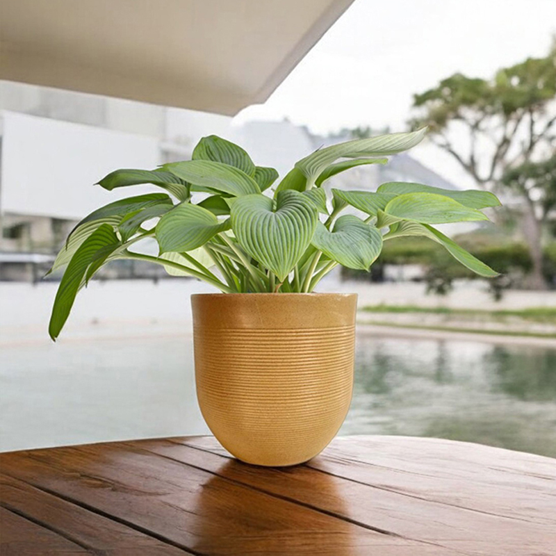 Cascade Drop Polymer Pots & Planters - Brown