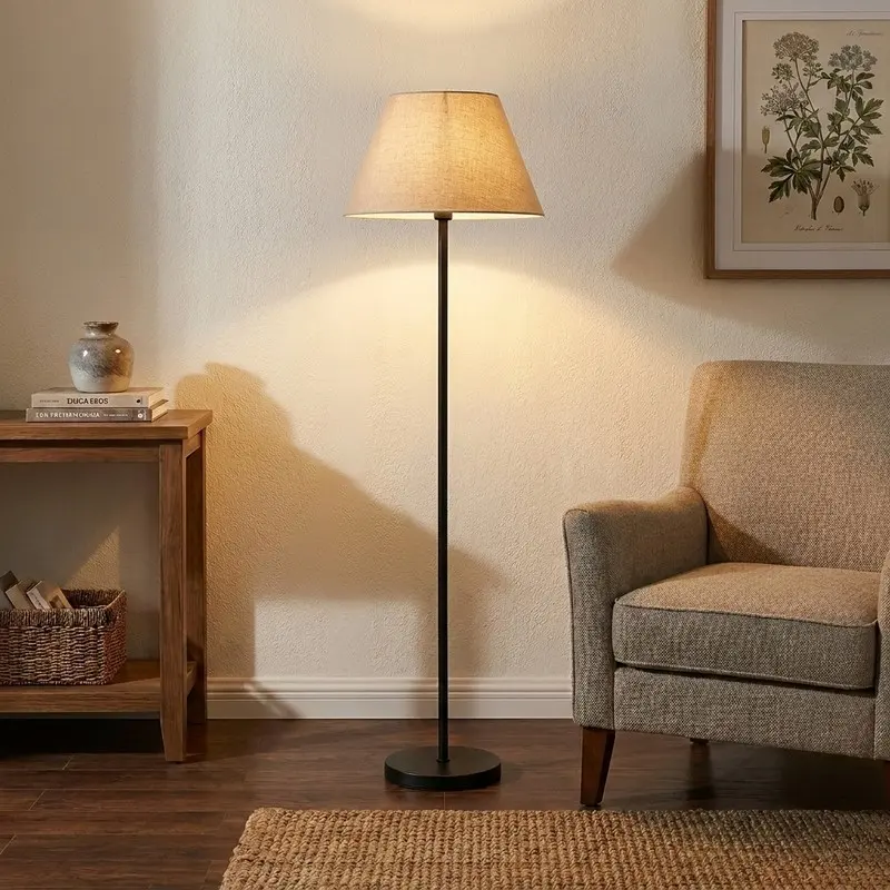 Sandstone Tapered Jute Floor Lamp