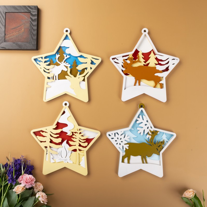 Northern Star Wall Accent - Set of Four