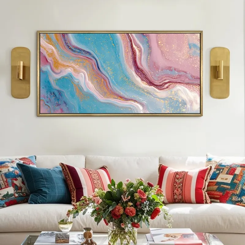 Cotton Candy Drift Canvas Wall Painting
