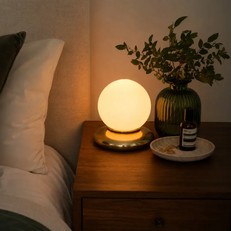 Aurora Egg Glass Table Lamp