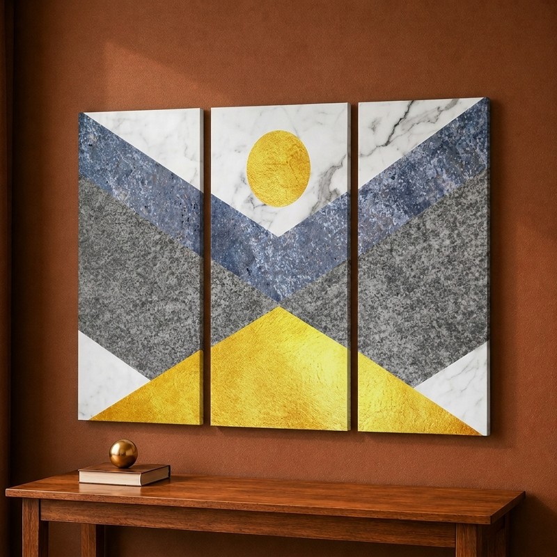 Geometric Horizon Canvas Wall Painting