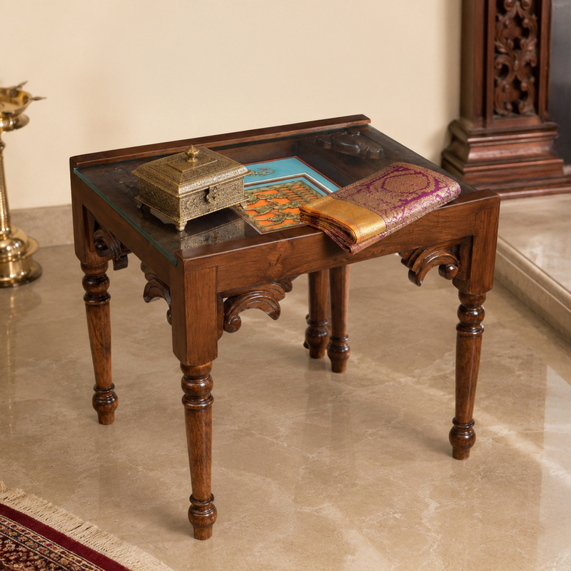 Yule Teak Wood Side Table