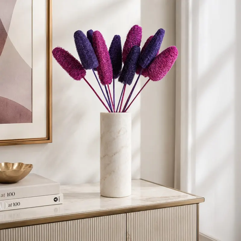 Cymbo Dried Luffah (Blue & Purple) - Set Of Ten