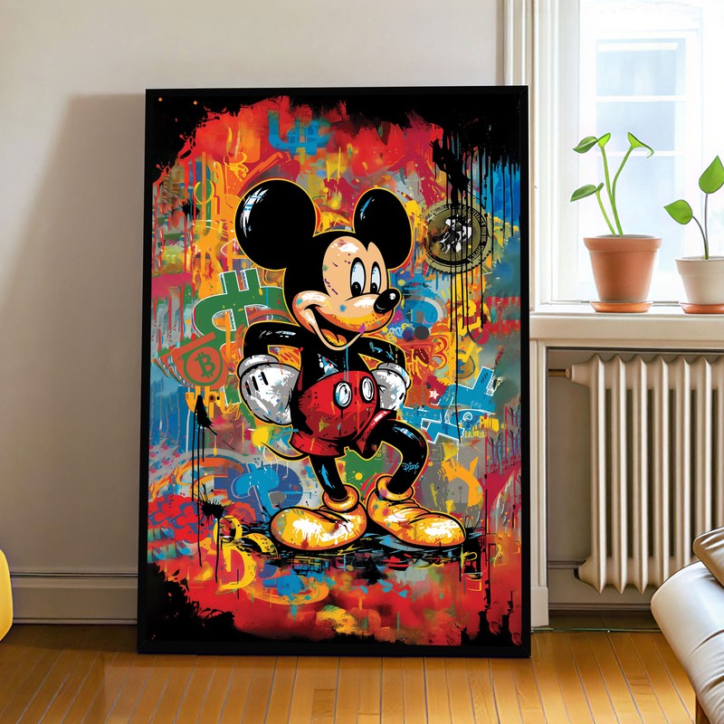 Pop Art Mickey MDF Wall Art