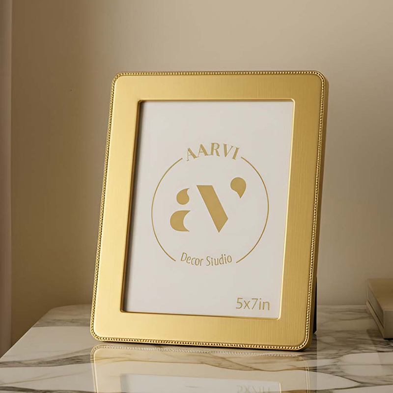 Earthy Elegance Metal Photo Frames -Gold