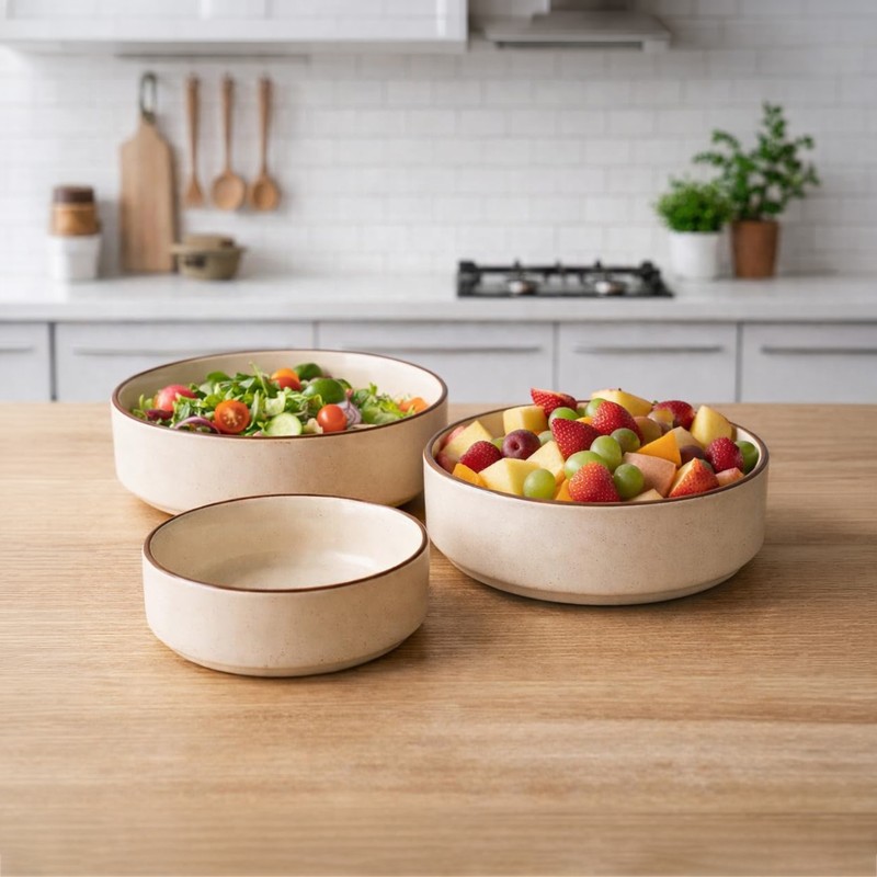 Verdura Salad Bowl (500 mL/600 mL/800mL) -Set of Three