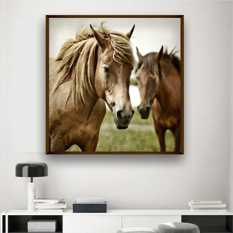 Haflinger Horse Canvas Wall Painting