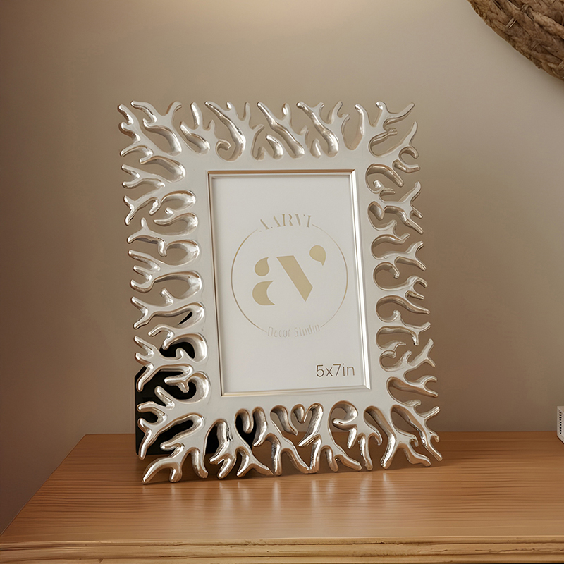 Rustic Branch Metal Photo Frames - Silver