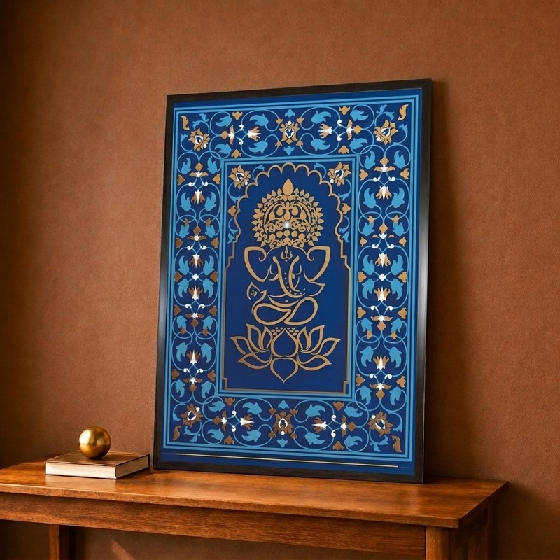 Ornamental Floral Canvas Wall Painting