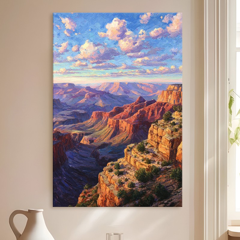 Canyon Vista Gallery Wrapped Canvas Wall Painting