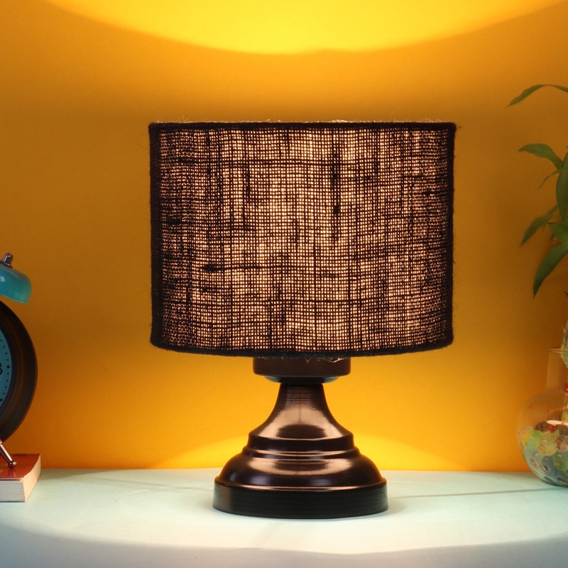 Viridula Jute Table Lamp - Black