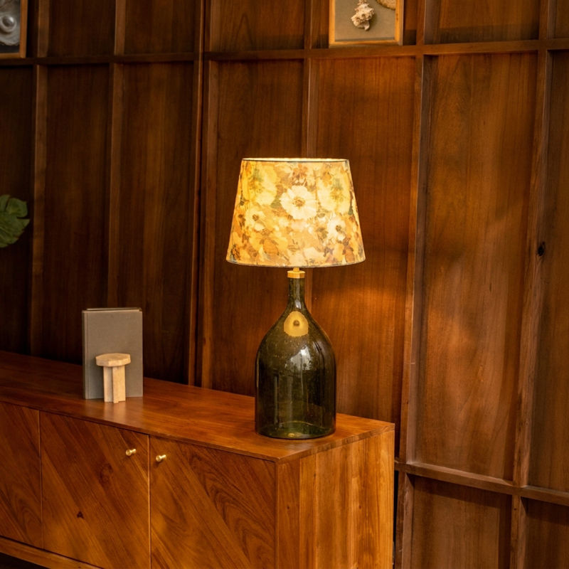 Orange Tree Flora Glass Table Lamp